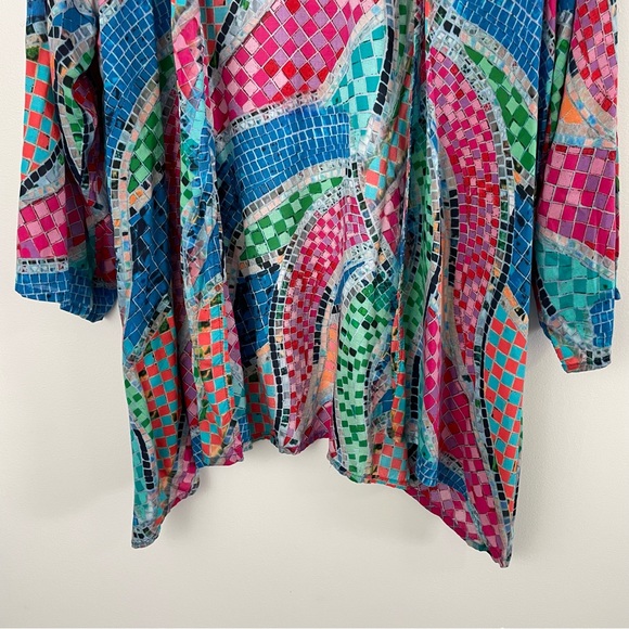 Soft Surroundings Marvelous Mosaic Kimono Size Petite S/M - Picture 4 of 9